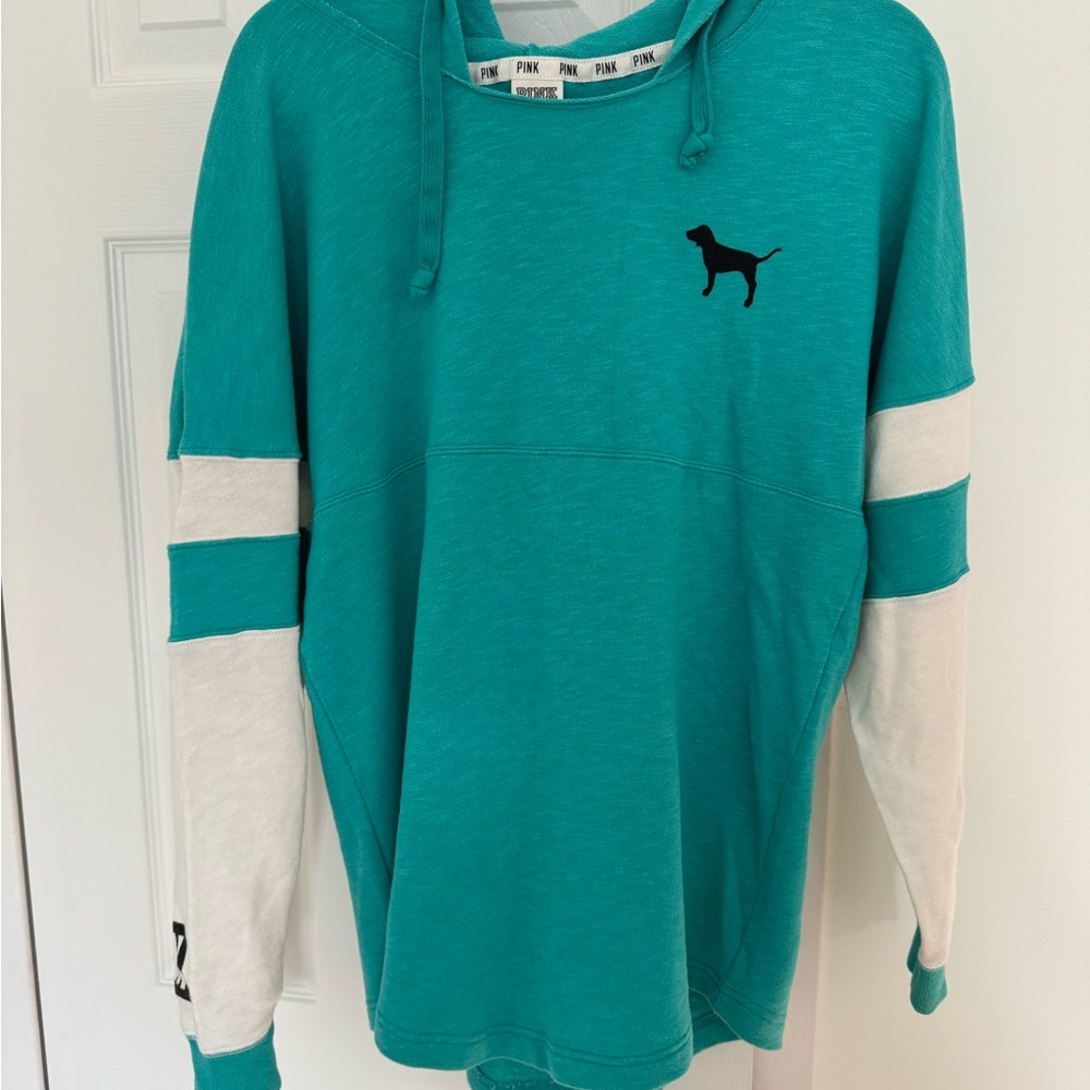 Victoria's Secret Pink Teal Hoodie